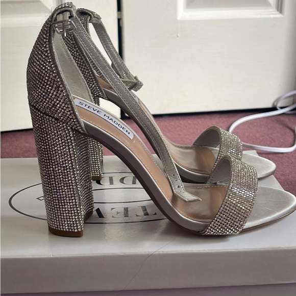 Size 8.5 Steve Madden rhinestones heels - Picture 1 of 3